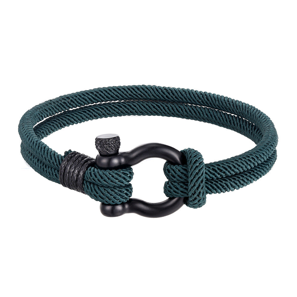 Milan rope bracelet Jewelry dealsniper-net Green 19CM