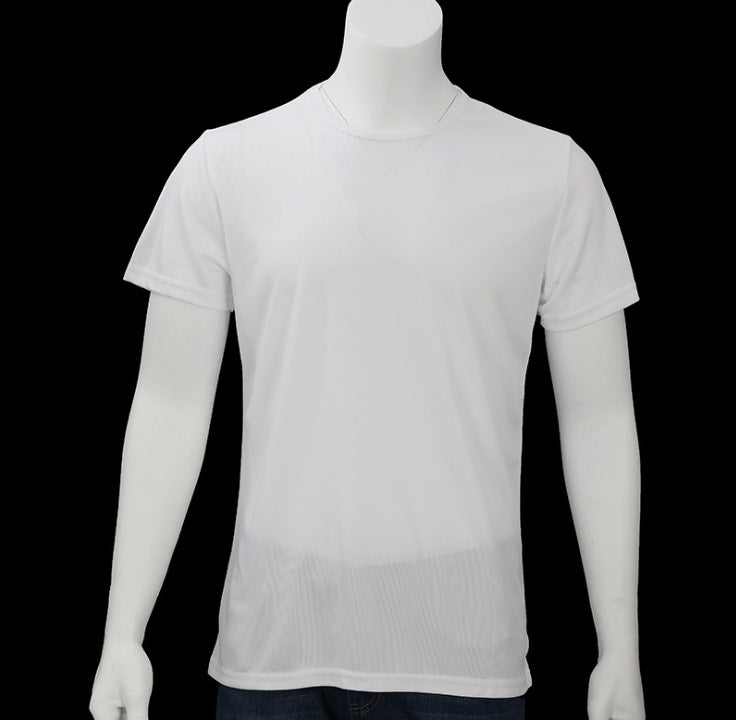 Quick-drying Waterproof Anti-fouling T-shirt Couple Half Sleeve Bottoming Shirt Men dealsniper-net White S