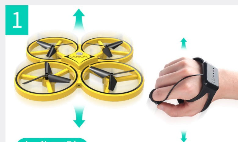 Watch Induction Four-axis Drone Remote Control Suspension Toys Kids DealSniper.net