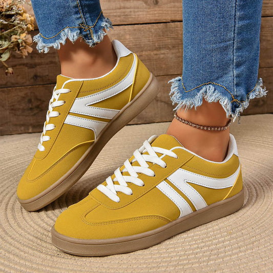 Lace-up Round Toe Flats Shoes Fashion Sports