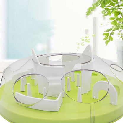 Pet Cat Toy Maze Slow Food Bowl Pets Gym From House