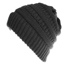 Mixed Color Knitted Wool Hat Ladies Non-labeled Ponytail Hat Women dealsniper-net Black