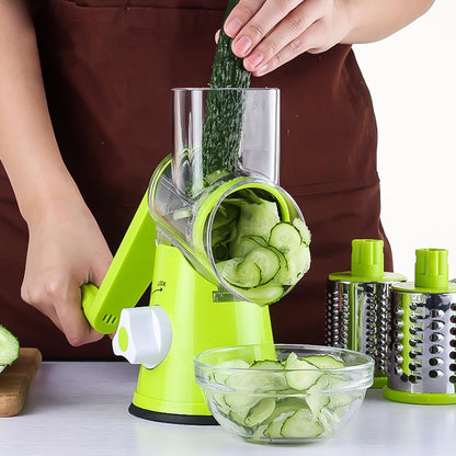 Vegetable Cutter Round Mandoline Slicer Potato Julienne Carrot Grater Cheese Kitchen dealsniper-net