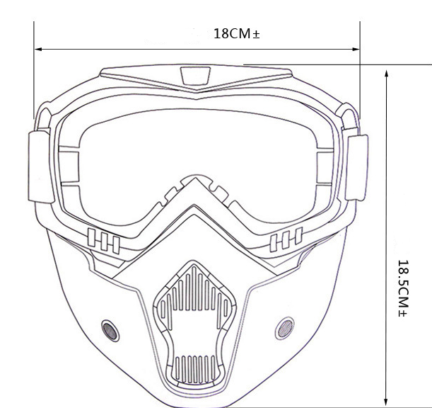 Tactical goggles riding bike cover outdoor special goggles for motorcycle helmet Outdoor dealsniper-net