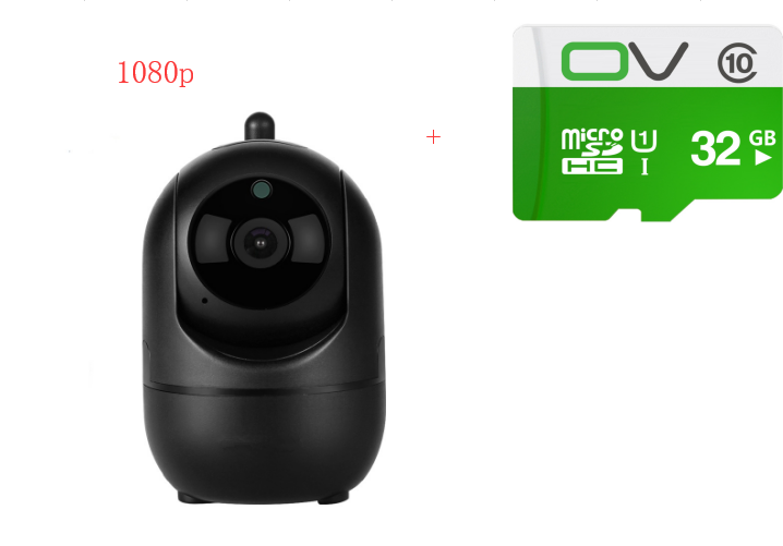 1080P Cloud Wireless IP Camera Intelligent Auto Tracking Home DealSniper.net Black AU 1080P 32GB