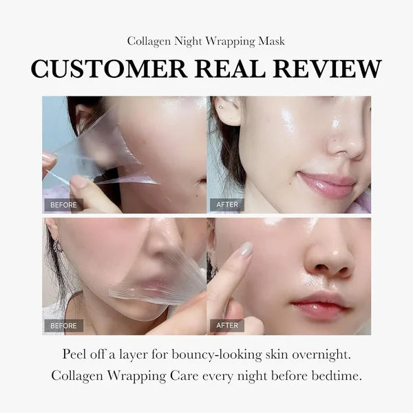 Face Night Mask Collagen Wrapping Mask Natural Ingredients Beauty dealsniper-net