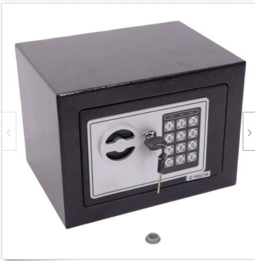 Mini office safe Deals DealSniper.net Black