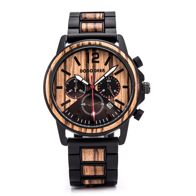 Csutomize Engrave logo Wood Watches for Mens DODO DEER