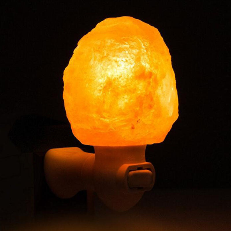 Crystal Salt Lamp Night Light Home dealsniper-net Natural AU