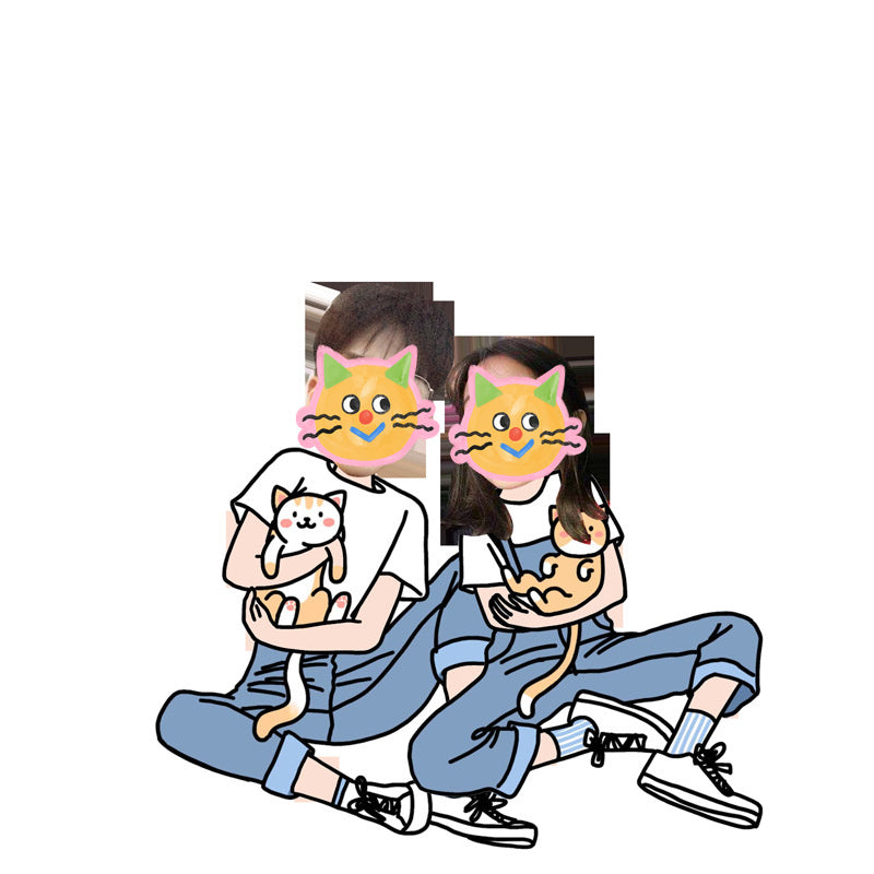 Acrylic Photo Cartoon Key Button Pendant Ornaments Gadgets DealSniper.net Hug Cat