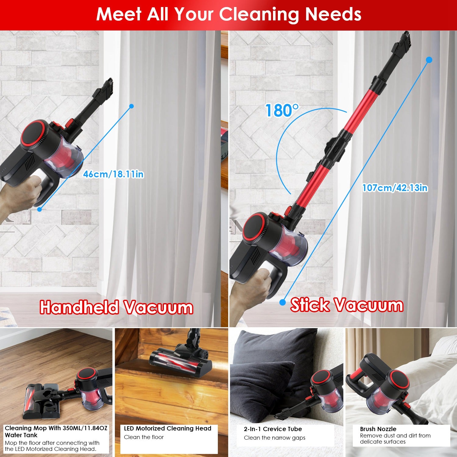 Cordless Vacuum Cleaner Lightweight Handheld Vacuum House Gym From House