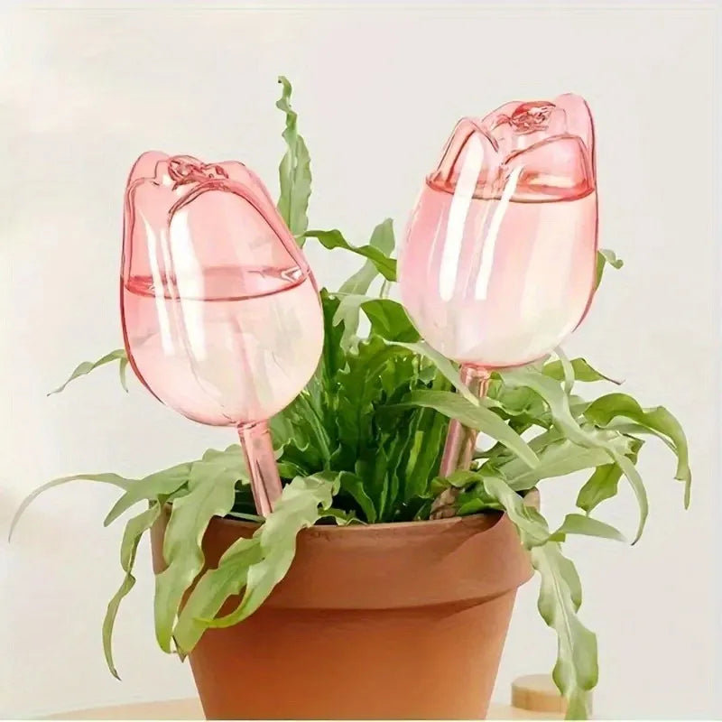 Pink Tulip Plant Watering Balls Suitable For Indoor And Outdoor Plants Garden Gym From House