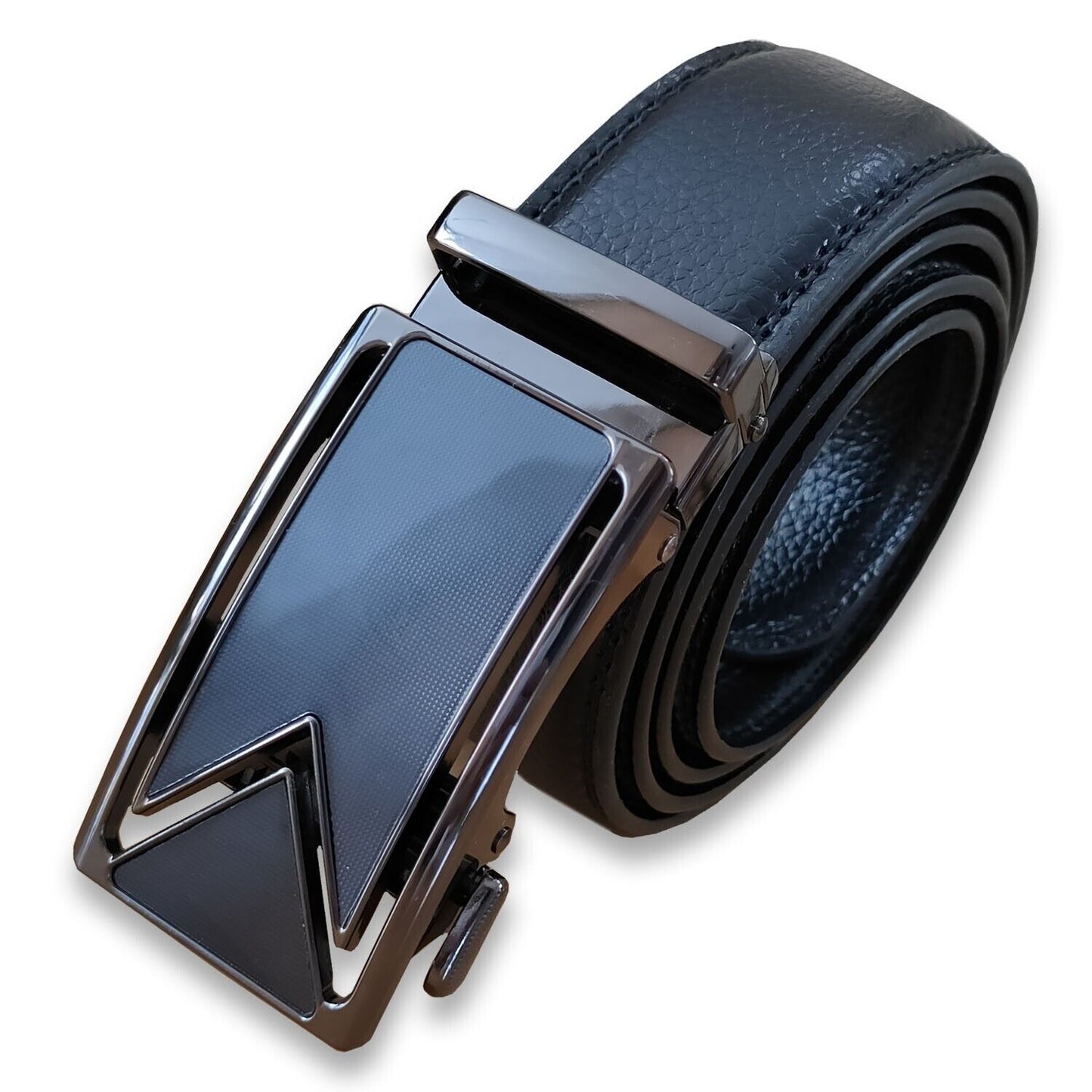 Microfiber Leather Mens Ratchet Belt Belts For Men Adjustable Automatic Buckle