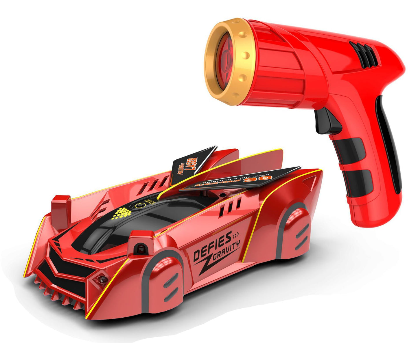 Infrared Light Chasing Wall Climbing Car Remote Control Laser Kids dealsniper-net Red USB