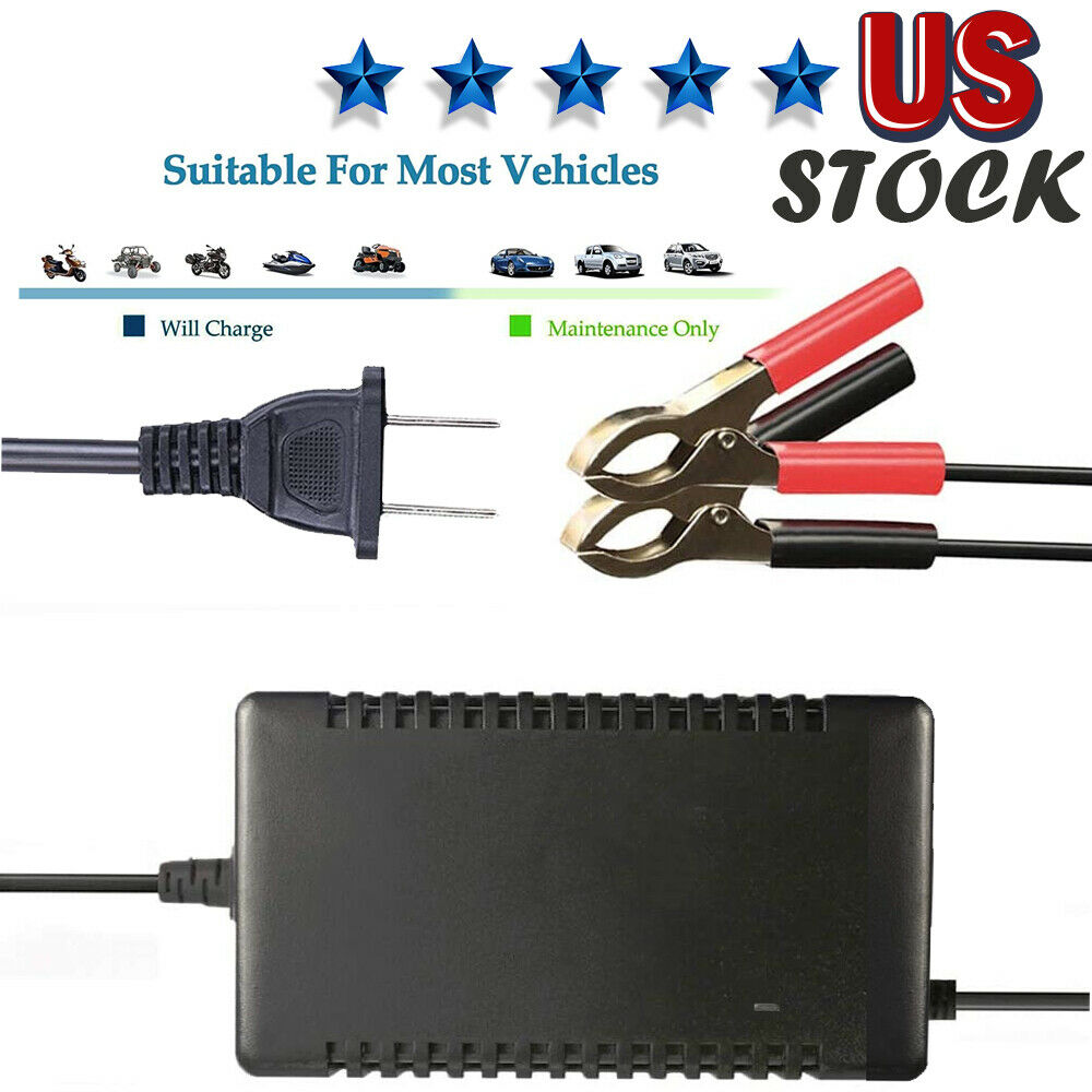 Car Battery Charger Maintainer Auto 12V Trickle RV For Truck Motorcycle ATV US Electronics DealSniper.net