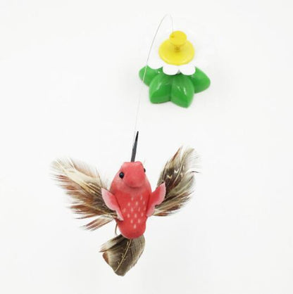 Electric Automatic Rotating Flower Pet Products Pets DealSniper.net Random bird