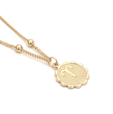 Constellation necklace Jewelry dealsniper-net Gold Aries