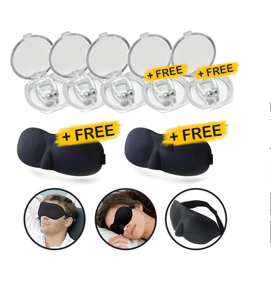 Silicone Magnetic Anti Snore Stop Snoring Nose Clip Sleep Tray Sleeping Aid Apnea Guard Night Device Health dealsniper-net 5pcs2mask