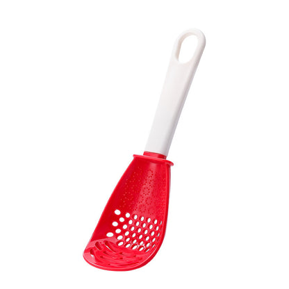 Multifunctional grinding and crushing colander and draining spoon House dealsniper-net Red