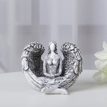 Creative New Product Western Religious Prayer Goddess Guardian Angel Home Decor DealSniper.net White