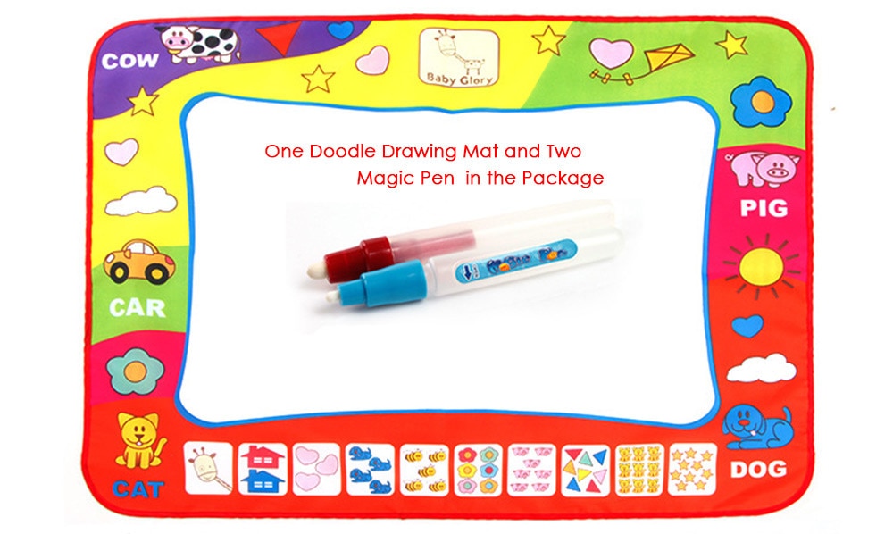 80 x 60cm Baby Kids Add Water with Magic Pen Doodle Painting Hobby dealsniper-net 80x60cm