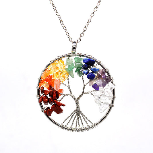 Kabala Life Tree necklace Jewelry dealsniper-net 7 Colorful Chain