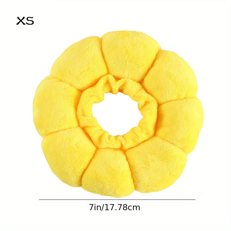 Cat Small Dog Recovery Collar, Cute Sunflower Neck Cone Pets Gym From House XS
