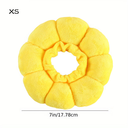 Cat Small Dog Recovery Collar, Cute Sunflower Neck Cone Pets Gym From House XS