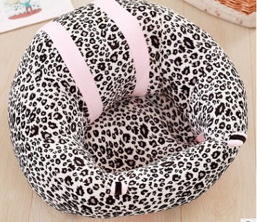 Infant Safety Seat Child Portable Eating Chair Plush Toy Kids dealsniper-net Leopard powder 45x45