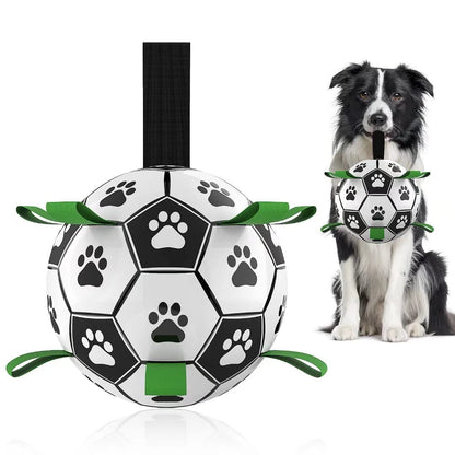 Interactive Dog Football Toy Soccer Ball Inflated Training Toy Pets Gym From House