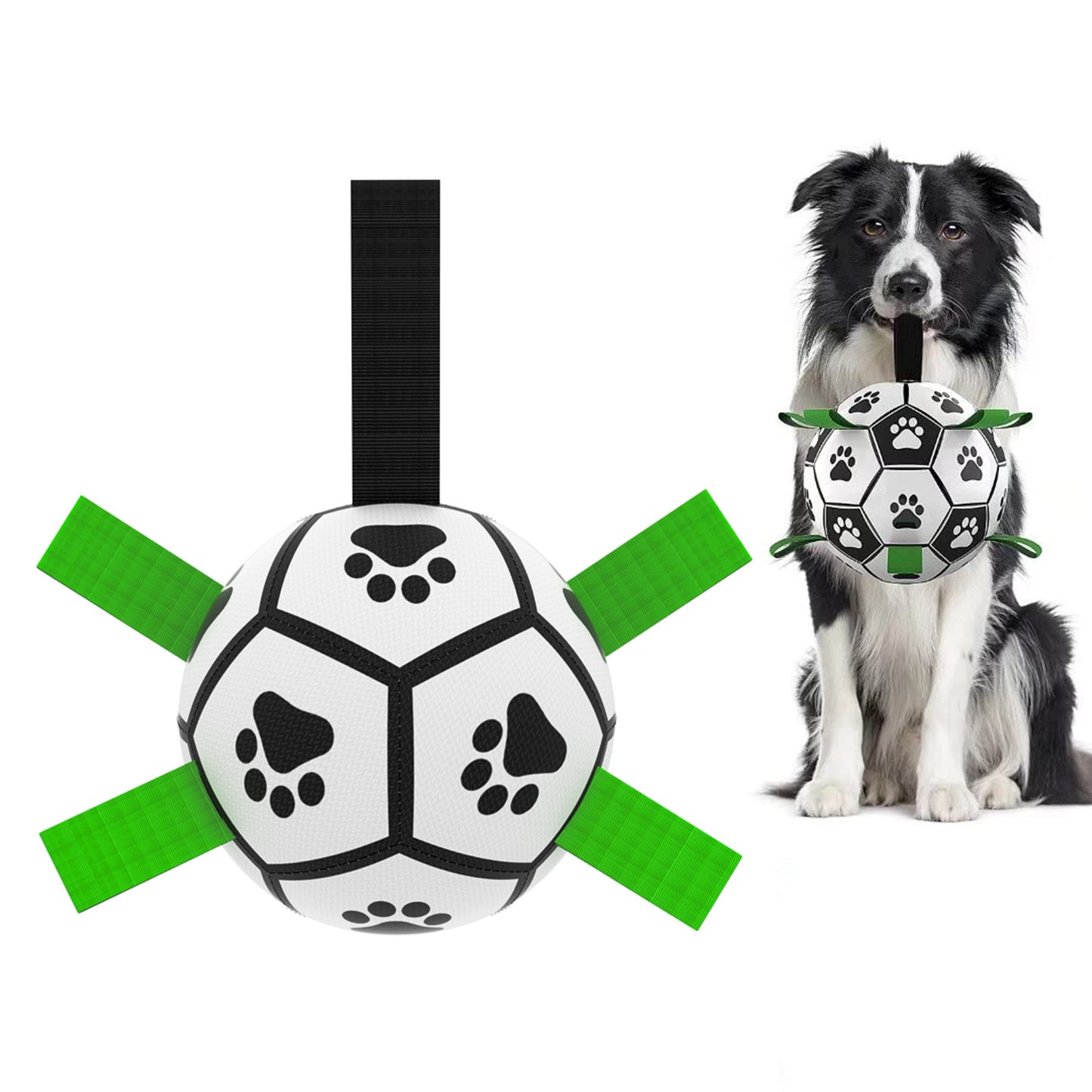 Interactive Dog Football Toy Soccer Ball Inflated Training Toy Pets Gym From House