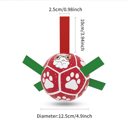 Interactive Dog Football Toy Soccer Ball Inflated Training Toy Pets Gym From House