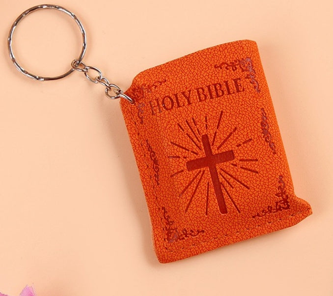 Mini HOLY Bible Keychain Religious Christian Jesus Keyring