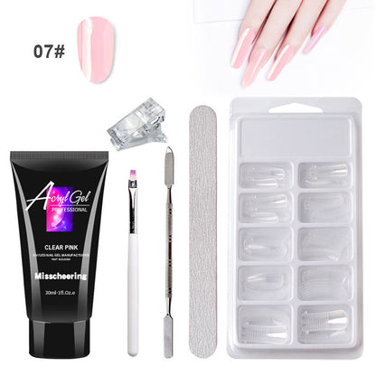 Painless Extension Gel Nail Art Without Paper Holder Beauty dealsniper-net 7 Color