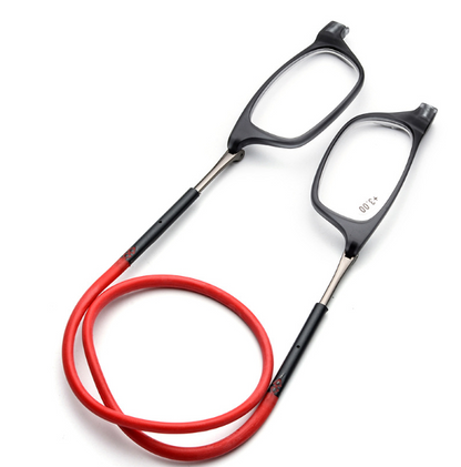 Portable Magnetic Absorption Hang Neck Reading Glasses Men dealsniper-net