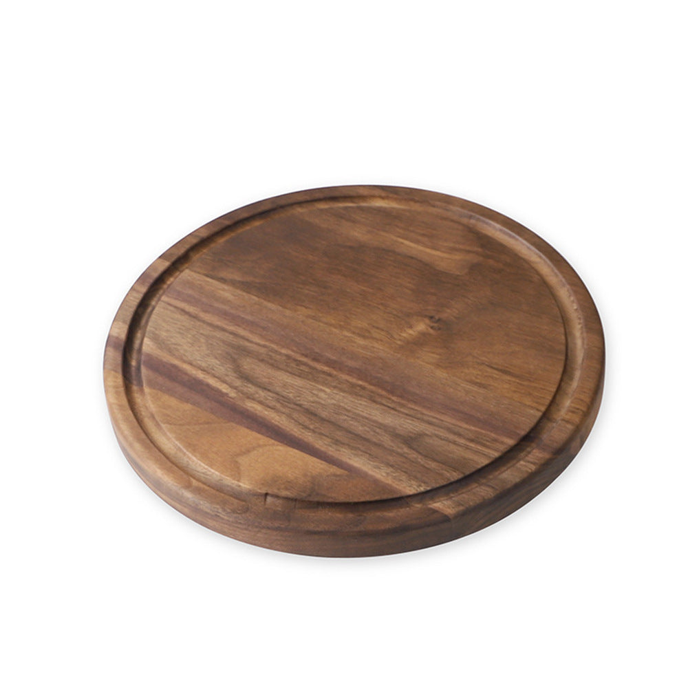 Black Walnut Wood Cutting Board Creative Whole Tray Fruit Kitchen dealsniper-net