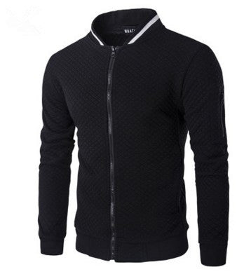 Stand Neck Men Jacket Men dealsniper-net Black L