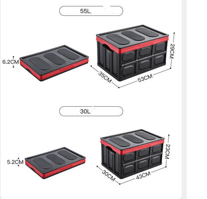 Backup storage box storage car folding storage box