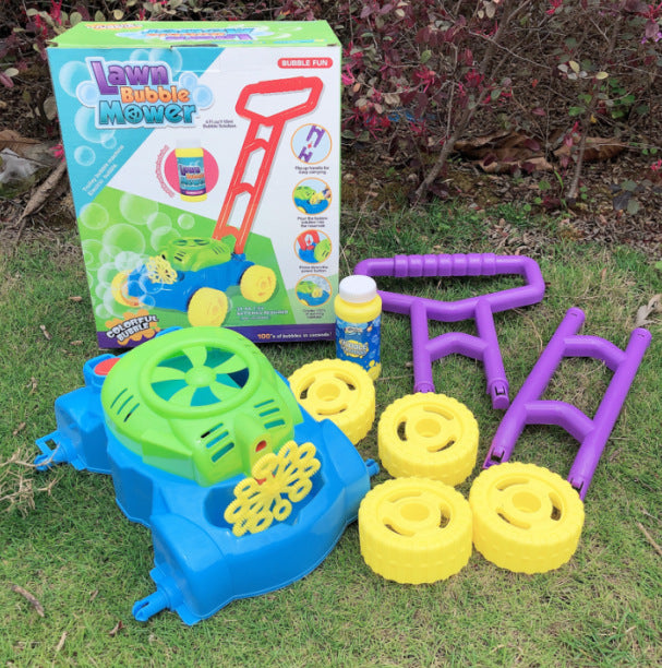 Plastic Hand Push Bubble Machine Electric Blowing Bubble Kids Gym From House
