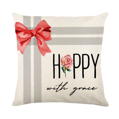 Christmas Decorations Pillow Covers Sofa Square Throw Pillow Holidays DealSniper.net