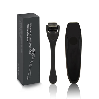 Beard Roller Microneedle Frosted Black Titanium Alloy Needle Men dealsniper-net