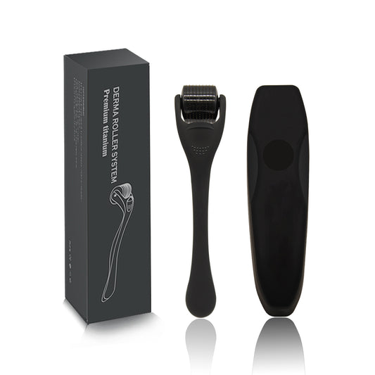 Beard Roller Microneedle Frosted Black Titanium Alloy Needle Men dealsniper-net
