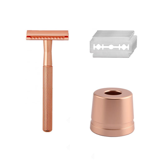 Manual vintage razor men's razor metal gift Men Gym From House Rose Gold