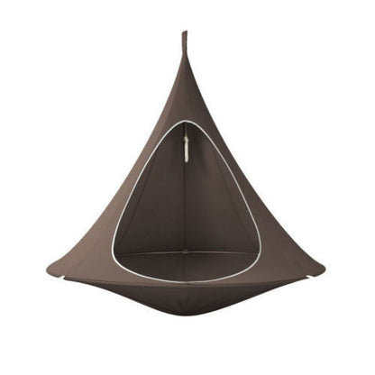 Flying Saucer Lightweight Portable Nylon Hammock Outdoor dealsniper-net Brown 100x110cm