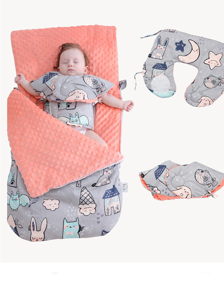 Newborn Baby Blanket Warm Fleece Stroller Cover Quilt Kids dealsniper-net