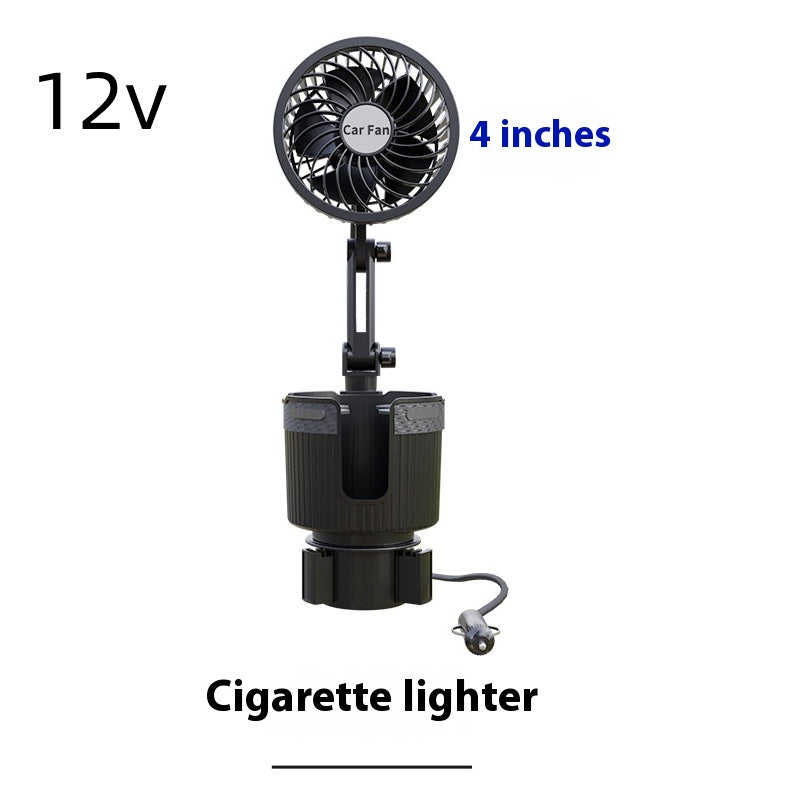 Supplies Car Water Cup Holder Fan Vehicle dealsniper-net 12V Cigarette Lighter 4inches