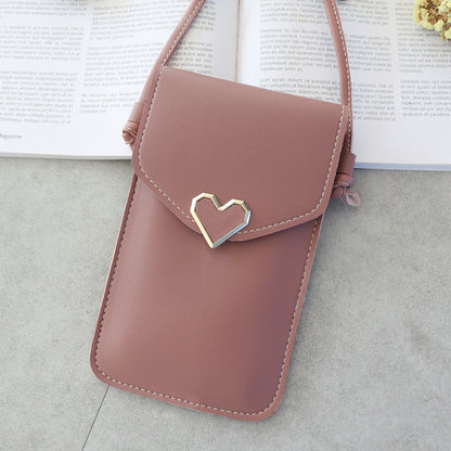 Crossbody Touch Screen Mobile Phone Bag Mini Bag Women DealSniper.net Dark pink