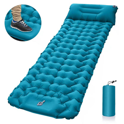 Outdoor Products Inflatable Mattress Camping Foot Inflatable Outdoor DealSniper.net Peacock blue