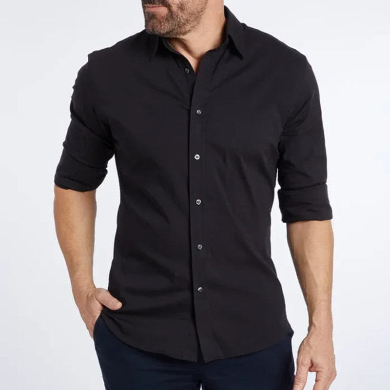 Long Sleeve Zipper Shirt With Button Clothing