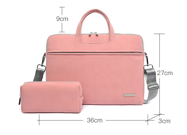 PU Leather Women Laptop Bag Notebook Carrying Case Electronics dealsniper-net